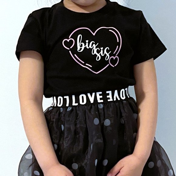 Personalized Big Sis Toddler T-shirt - Picture 1 of 4